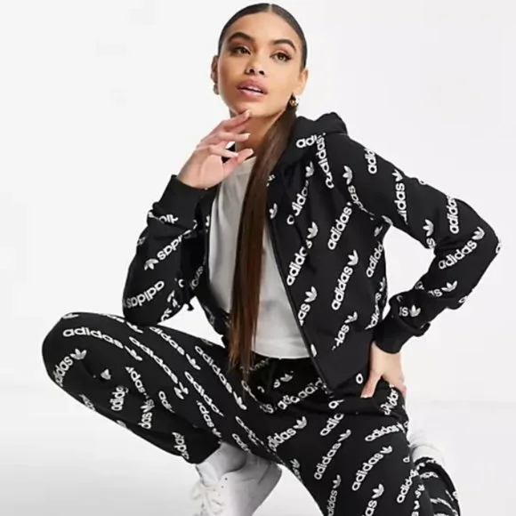 アディダス Adidas Originals 【 Logomania Cropped Jacket Womens Women 】 レディース adidas | Jackets & Coats | Adidas Logomania Monogram Cropped